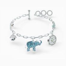 Load image into Gallery viewer, SWAROVSKI SYMBOLIC ELEPHANT BRACELET, LIGHT MULTI-COLORED, RHODIUM PLATED