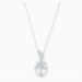 Load image into Gallery viewer, SWAROVSKI SYMBOLIC TREE OF LIFE NECKLACE, WHITE, RHODIUM PLATED
