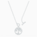 Load image into Gallery viewer, SWAROVSKI SYMBOLIC TREE OF LIFE NECKLACE, WHITE, RHODIUM PLATED