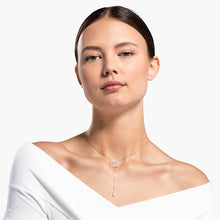 Load image into Gallery viewer, SWAROVSKI SYMBOLIC LOTUS NECKLACE, WHITE, GOLD-TONE PLATED