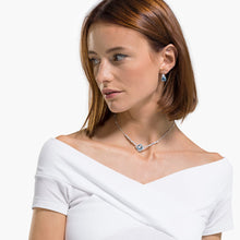 Load image into Gallery viewer, SPARKLING SET, AQUA, RHODIUM PLATED