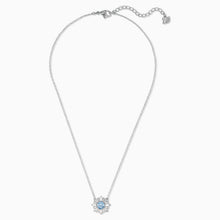 Load image into Gallery viewer, SUNSHINE PENDANT, BLUE, RHODIUM PLATED