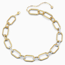 Load image into Gallery viewer, TIME NECKLACE, WHITE, MIXED METAL FINISH