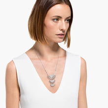 Load image into Gallery viewer, SWAROVSKI SPARKLING DANCE DIAL UP NECKLACE, LARGE, WHITE, RHODIUM PLATED
