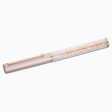 Load image into Gallery viewer, CRYSTALLINE GLOSS BALLPOINT PEN, PINK, ROSE-GOLD TONE PLATED