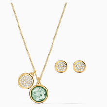 Load image into Gallery viewer, TAHLIA SET, GREEN, GOLD-TONE PLATED