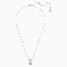 Load image into Gallery viewer, TWIST SET, WHITE, RHODIUM PLATED