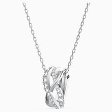 Load image into Gallery viewer, TWIST SET, WHITE, RHODIUM PLATED
