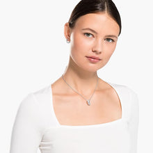 Load image into Gallery viewer, TWIST SET, WHITE, RHODIUM PLATED