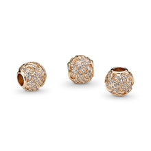 Load image into Gallery viewer, Pandora Sparkling Love Knot Charm, 14K Gold &amp; Clear CZ