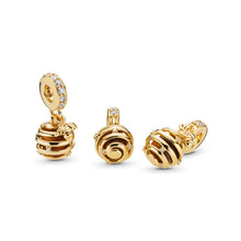 Load image into Gallery viewer, PANDORA Sweet As Honey Dangle Charm, PANDORA Shine Tiger Eye &amp; Clear CZ