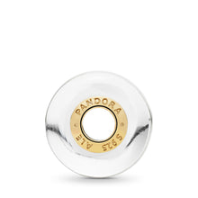 Load image into Gallery viewer, Pandora White Waves Charm, PANDORA Shine &amp; Murano Glass