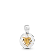 Load image into Gallery viewer, PANDORA Mom’s Golden Heart Dangle Charm