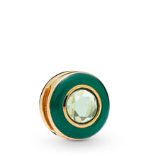 Load image into Gallery viewer, Pandora Reflexions  Radiant Green Circle Clip Charm