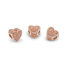 Load image into Gallery viewer, Pandora Filigree &amp; Beaded Heart Charm