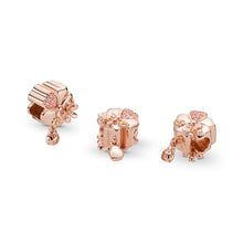 Load image into Gallery viewer, Pandora Wildflower Meadow Charm, PANDORA Rose, Blush Pink Crystal &amp; Pink Enamel