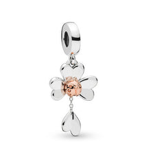 Load image into Gallery viewer, Pandora Clover &amp; Ladybird Dangle Charm
