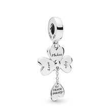 Load image into Gallery viewer, Pandora Clover &amp; Ladybird Dangle Charm