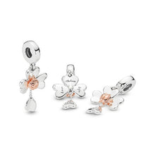 Load image into Gallery viewer, Pandora Clover &amp; Ladybird Dangle Charm