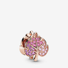 Load image into Gallery viewer, Sparkling Pavé Leaf Charm