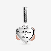 Load image into Gallery viewer, Sparkling Infinity Heart Dangle Charm