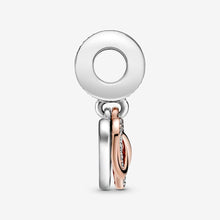 Load image into Gallery viewer, Sparkling Infinity Heart Dangle Charm