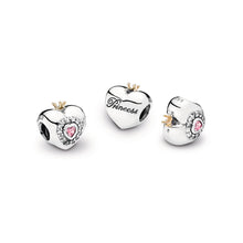 Load image into Gallery viewer, Pandora Princess Heart Charm, Pink CZ