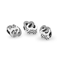 Load image into Gallery viewer, Pandora Entwined Love Charm, Clear CZ