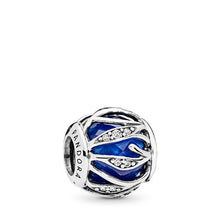 Load image into Gallery viewer, Pandora Nature's Radiance Charm, Royal Blue Crystal &amp; Clear CZ