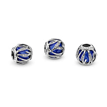 Load image into Gallery viewer, Pandora Nature's Radiance Charm, Royal Blue Crystal &amp; Clear CZ