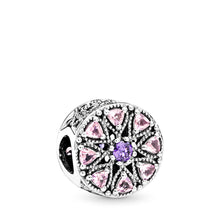 Load image into Gallery viewer, Pandora Shimmering Medallion Charm, Multi-Colored CZ