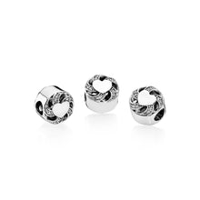 Load image into Gallery viewer, Pandora Ribbon Heart Charm, Clear CZ