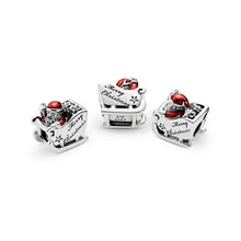 Load image into Gallery viewer, Pandora Sleighing Santa, Translucent Red Enamel