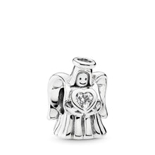 Load image into Gallery viewer, Pandora Angel of Love Charm, Clear CZ