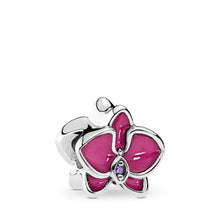 Load image into Gallery viewer, Pandora Orchid Charm, Radiant Orchid Enamel &amp; Purple CZ