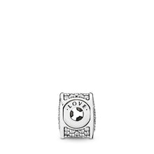 Load image into Gallery viewer, PANDORA LOVE Charm, Clear CZ