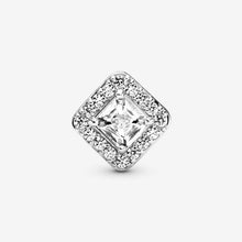 Load image into Gallery viewer, Square Sparkle Halo Charm