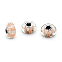 Load image into Gallery viewer, Pandora Shimmering Stripe Murano Glass Charm