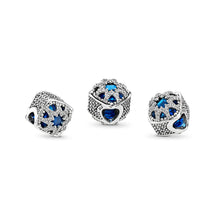 Load image into Gallery viewer, Pandora Glacial Beauty Charm, Swiss Blue Crystals &amp; Clear CZ