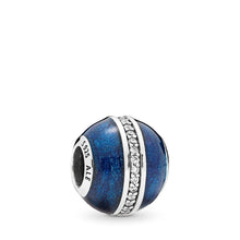 Load image into Gallery viewer, PANDORA Orbit Charm, Midnight Blue Enamel &amp; Clear CZ