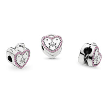 Load image into Gallery viewer, PANDORA Lock Your Promise Clip, Fancy Fuchsia Pink CZ