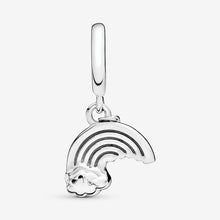 Load image into Gallery viewer, Rainbow and Cloud Dangle Charm