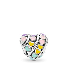 Load image into Gallery viewer, Pandora Rainbow Hearts Charm