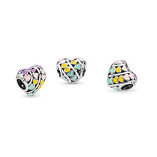 Load image into Gallery viewer, Pandora Rainbow Hearts Charm