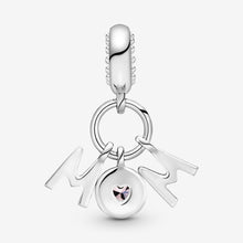 Load image into Gallery viewer, Mom Letters Dangle Charm