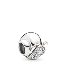 Load image into Gallery viewer, Pandora Sparkling Snail Charm, Clear &amp; Orchid CZ