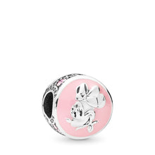 Load image into Gallery viewer, Pandora Disney, Vintage Minnie Charm, Bubblegum Pink Enamel &amp; Pink CZ