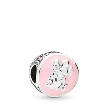 Load image into Gallery viewer, Pandora Disney, Vintage Minnie Charm, Bubblegum Pink Enamel &amp; Pink CZ