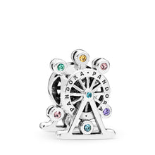Load image into Gallery viewer, Pandora Ferris Wheel Charm, Multi-Colored Crystal