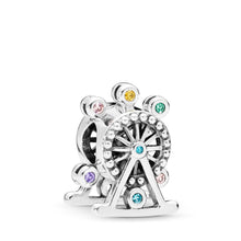 Load image into Gallery viewer, Pandora Ferris Wheel Charm, Multi-Colored Crystal